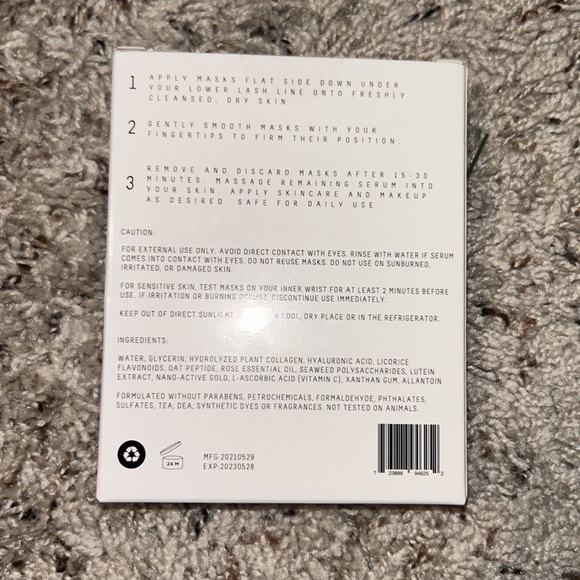 Beauty loft lab refresh and revitalizing 24k gold collagen eye masks - 12 pack - Picture 2 of 2